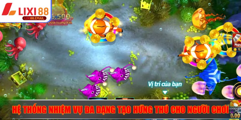 Hệ thống nhiệm vụ đa dạng tạo hứng thú cho người chơi